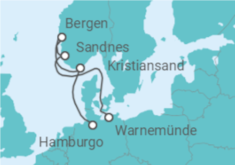 Itinerario del Crucero Noruega - MSC Cruceros