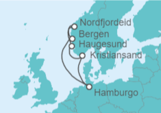 Itinerario del Crucero Noruega - AIDA