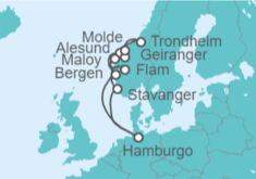 Itinerario del Crucero Noruega - AIDA