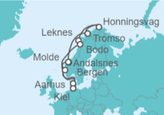 Itinerario del Crucero Dinamarca, Noruega - AIDA