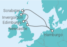 Itinerario del Crucero Lo más destacado de Escocia - AIDA