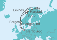 Itinerario del Crucero Noruega - AIDA