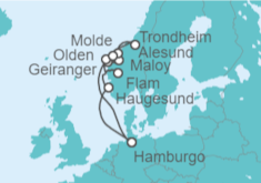 Itinerario del Crucero Noruega - AIDA