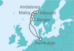 Itinerario del Crucero Noruega - AIDA