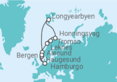 Itinerario del Crucero Noruega - AIDA