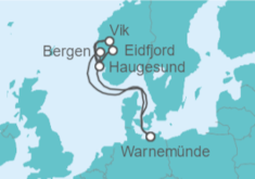 Itinerario del Crucero Noruega - AIDA