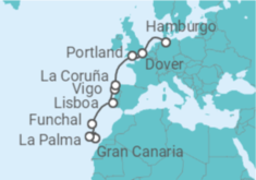 Itinerario del Crucero Islas Canarias - AIDA