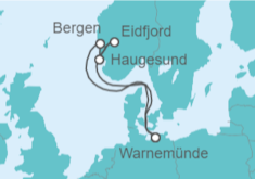 Itinerario del Crucero Noruega - AIDA