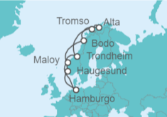 Itinerario del Crucero Noruega - AIDA