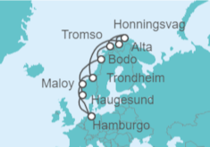 Itinerario del Crucero Noruega - AIDA