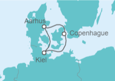 Itinerario del Crucero Minicrucero a Aarhus y Copenhague - AIDA