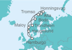 Itinerario del Crucero Noruega - AIDA