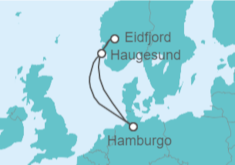 Itinerario del Crucero Minicrucero a Noruega - AIDA