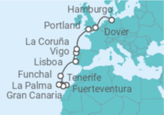 Itinerario del Crucero Islas Canarias - AIDA