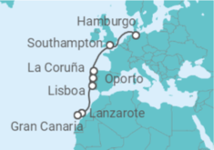 Itinerario del Crucero Islas Canarias - AIDA