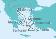 Itinerario del Crucero Turquía, Grecia - con vuelos - Celebrity Cruises
