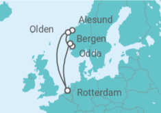 Itinerario del Crucero Noruega - Holland America Line