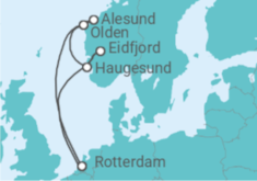 Itinerario del Crucero Noruega - Holland America Line