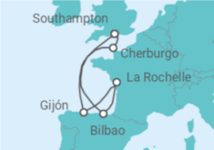 Itinerario del Crucero España, Francia - MSC Cruceros