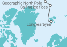 Itinerario del Crucero LE COMMANDANT CHARCOT desde Longyearbyen, Spitsbergen - Ponant