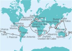 Itinerario del Crucero Vuelta al mundo - Costa Cruceros