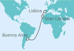 Itinerario del Crucero España - Ponant