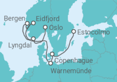 Itinerario del Crucero Dinamarca, Alemania, Noruega - MSC Cruceros