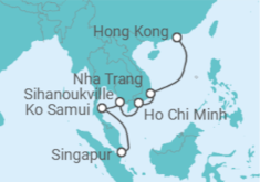 Itinerario del Crucero Vietnam, Camboya, Tailandia - Costa Cruceros