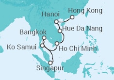 Itinerario del Crucero Tailandia, Vietnam, China - Celebrity Cruises