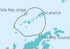 Itinerario del Crucero Una extraordinaria aventura antártica - Silversea