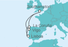 Itinerario del Crucero España, Portugal - Royal Caribbean