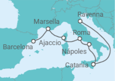 Itinerario del Crucero Italia, Francia - Con vuelos - Royal Caribbean