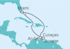 Itinerario del Crucero Curaçao, Bonaire, San Eustaquio y Saba, Aruba - Carnival Cruise Line