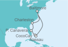 Itinerario del Crucero Estados Unidos (EE.UU.), Bahamas - Royal Caribbean