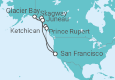 Itinerario del Crucero Viaje Completo a Alaska desde Madrid - Princess Cruises