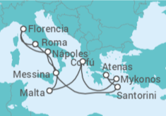 Itinerario del Crucero Grecia, Malta, Italia - NCL Norwegian Cruise Line