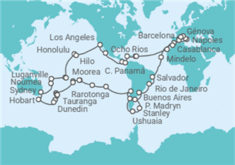 Itinerario del Crucero Vuelta al mundo - MSC Cruceros