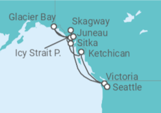 Itinerario del Crucero Alaska - NCL Norwegian Cruise Line