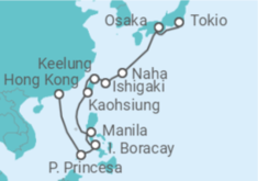 Itinerario del Crucero Filipinas, Taiwán, Japón - Holland America Line