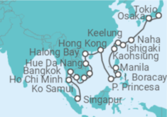 Itinerario del Crucero Desde Singapur a Tokio - Holland America Line