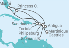 Itinerario del Crucero Explorador del Caribe - Princess Cruises