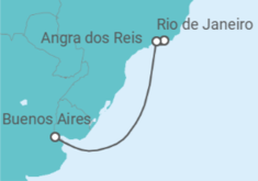 Itinerario del Crucero Brasil - Costa Cruceros