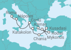 Itinerario del Crucero Grecia, Turquía, Italia - Princess Cruises