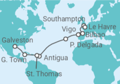 Itinerario del Crucero Pasaje tropical - Princess Cruises