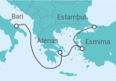 Itinerario del Crucero Grecia y Turquía - MSC Cruceros