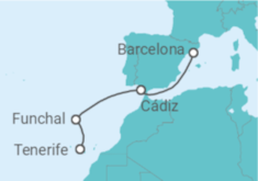 Itinerario del Crucero Portugal y España - Costa Cruceros