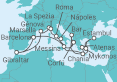 Itinerario del Crucero Lo mejor del Mediterráneo - Princess Cruises