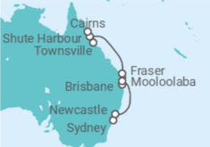 Itinerario del Crucero Australia - Silversea