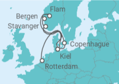 Itinerario del Crucero Alemania, Dinamarca y Noruega - Costa Cruceros