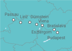 Itinerario del Crucero Danubio Azul II Exclusivo - Panavision